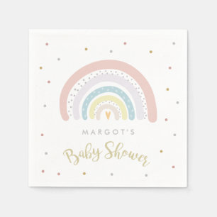 Rainbow Baby Shower Gender Neutral Pappersservett