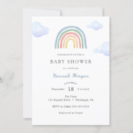 Rainbow Baby Shower-inbjudan Inbjudningar