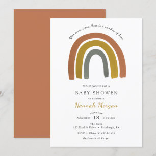 Rainbow Baby Shower-inbjudan Inbjudningar