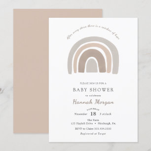 Rainbow Baby Shower-inbjudan Inbjudningar