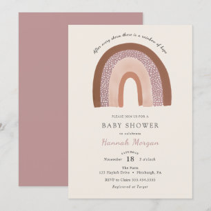 Rainbow Baby Shower-inbjudan Inbjudningar