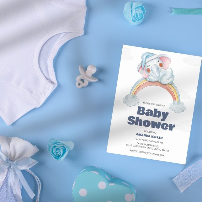 Rainbow Baby Shower-inbjudan Inbjudningar (Skapare uppladdad)