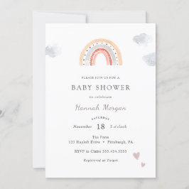 Rainbow Baby Shower-inbjudan Inbjudningar