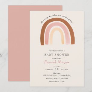 Rainbow Baby Shower-inbjudan Inbjudningar