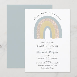 Rainbow Baby Shower-inbjudan Inbjudningar