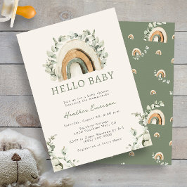 Rainbow Baby Shower Inbjudningar