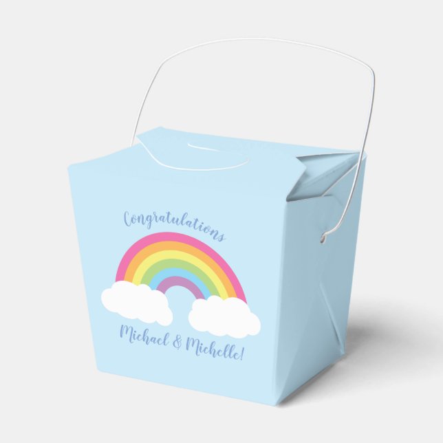 Rainbow Baby Shower Presentaskar (Framsidan Sidan)