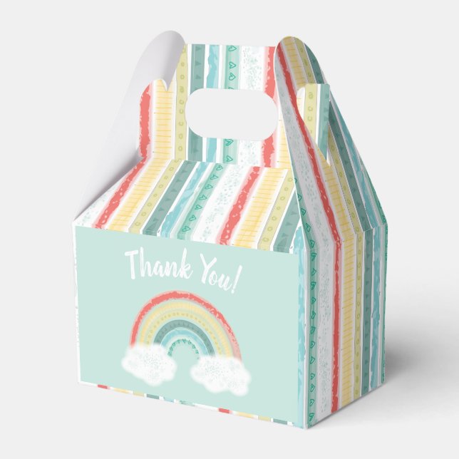 Rainbow Baby Shower Presentaskar (Framsidan Sidan)