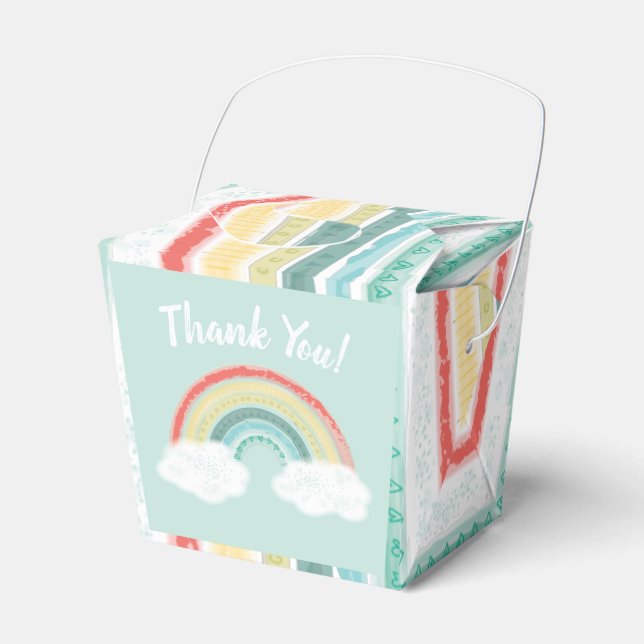 Rainbow Baby Shower Presentaskar (Framsidan Sidan)