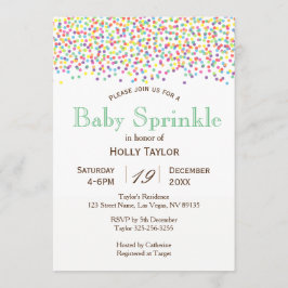 Rainbow Baby Sprinkle-inbjudan Inbjudningar