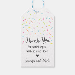 Rainbow Baby Sprinkle Tack Presentetikett