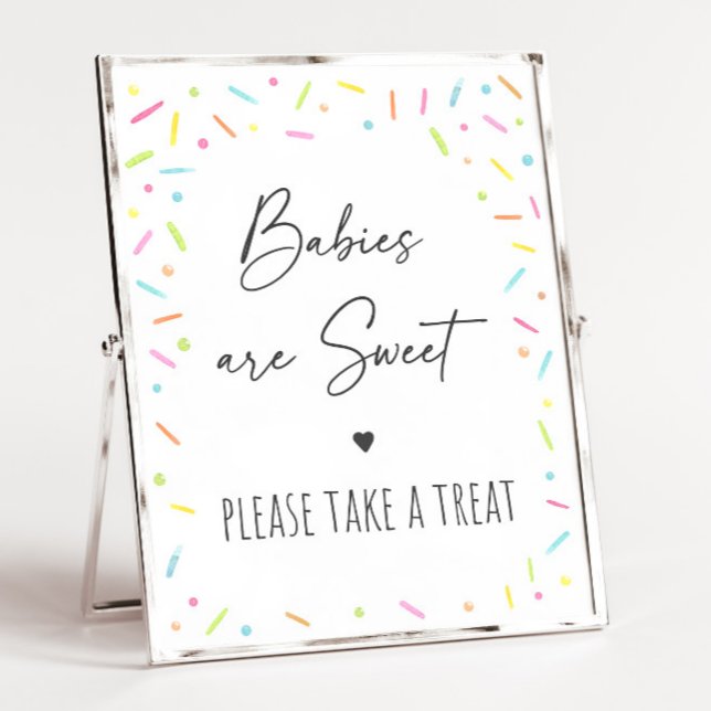 Rainbow Baby Sprinkle Treat Sign Poster (Skapare uppladdad)