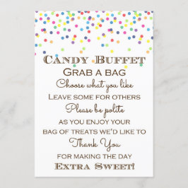 Rainbow Baby Sprinkled Bord Storlekare 5x7" Inbjudningar