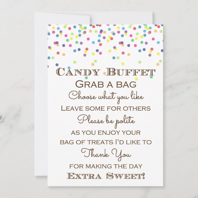 Rainbow Baby Sprinkled Bord Storlekare 5x7" Inbjudningar (Framsida)