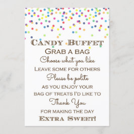 Rainbow Baby Sprinkled Bord Storlekare 5x7" Inbjudningar