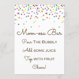 Rainbow Baby Sprinkled Bord Storlekare 5x7" Inbjudningar