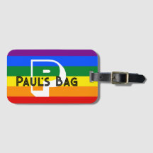 RAINBOW-bagageetikett ANPASSAD ELLER PERSONLIG TEX