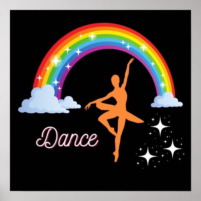 Rainbow Ballerina Dance Poster (Framsidan)