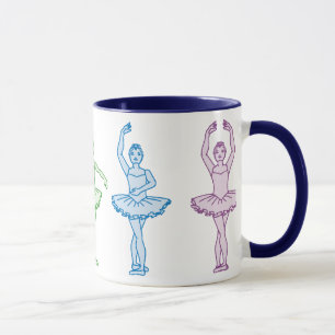 Rainbow Ballerinas Mugg