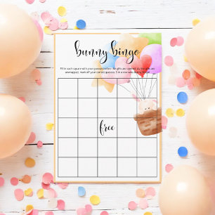 Rainbow Balloon Bunch Bunny Bingo Game Tilläggskort