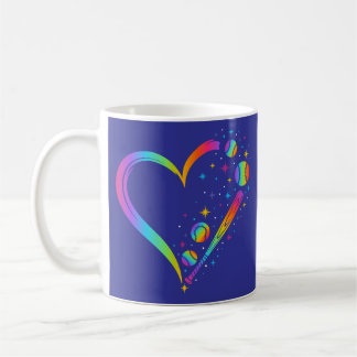 Rainbow Baseball Kaffemugg