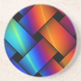 Rainbow Basket Weave Underlägg Sandsten