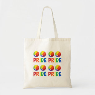 Rainbow Beach Boll Beachball Gay pride Sommar Tote Tygkasse