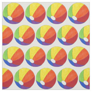 Rainbow Beach Boll Bollar Beachball Summer Fabric Tyg