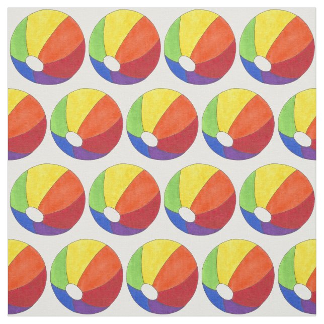 Rainbow Beach Boll Bollar Beachball Summer Fabric Tyg (Provkarta)