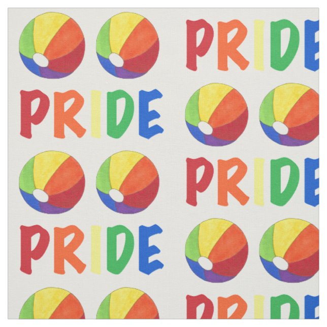 Rainbow Beach Boll Pride Summer Vacation LGBTQ Tyg (Provkarta)