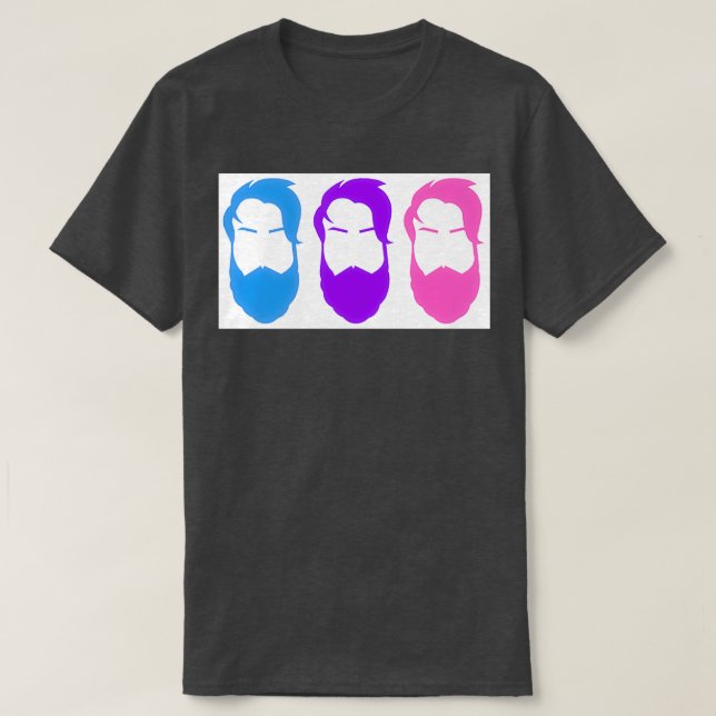 Rainbow Beard 1 T Shirt (Design framsida)