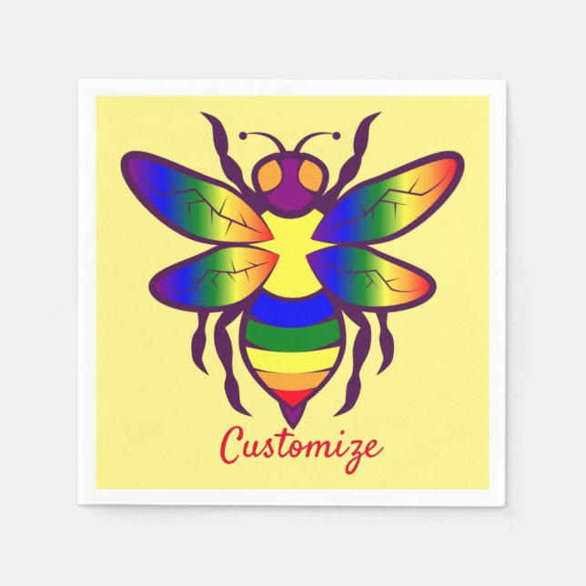 Rainbow Bee Thunder_Cove  Pappersservett (Framsidan)