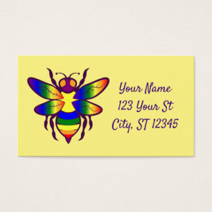 Rainbow Bee Thunder_Cove Visitkort