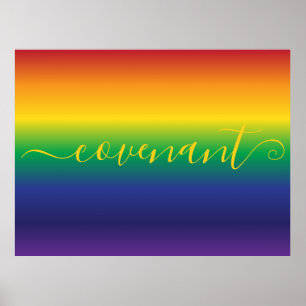Rainbow Bible Quote Poster
