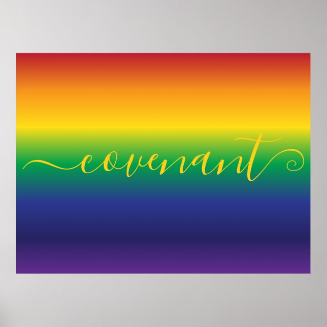 Rainbow Bible Quote Poster (Framsidan)