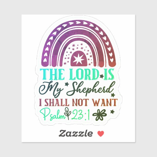 Rainbow Bible Verse Sticker Klistermärken (Ark)