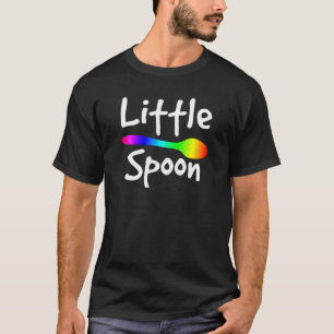 Rainbow Big Spoon Little Spoon Matching Gay Couple T Shirt