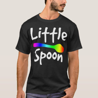 Rainbow Big Spoon Little Spoon Matching Gay Couple T Shirt