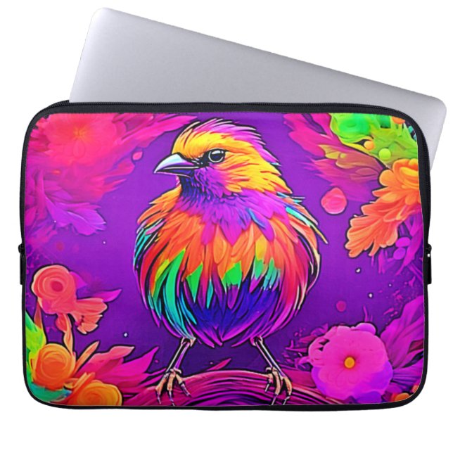 Rainbow Bird i Dreamland Laptop Fodral (Framsidan)