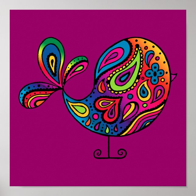 Rainbow Bird Poster (Framsidan)