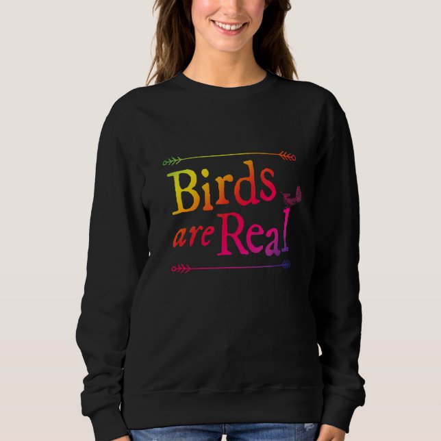Rainbow Bird Watcher som lägger fåglar T Shirt (Framsida)