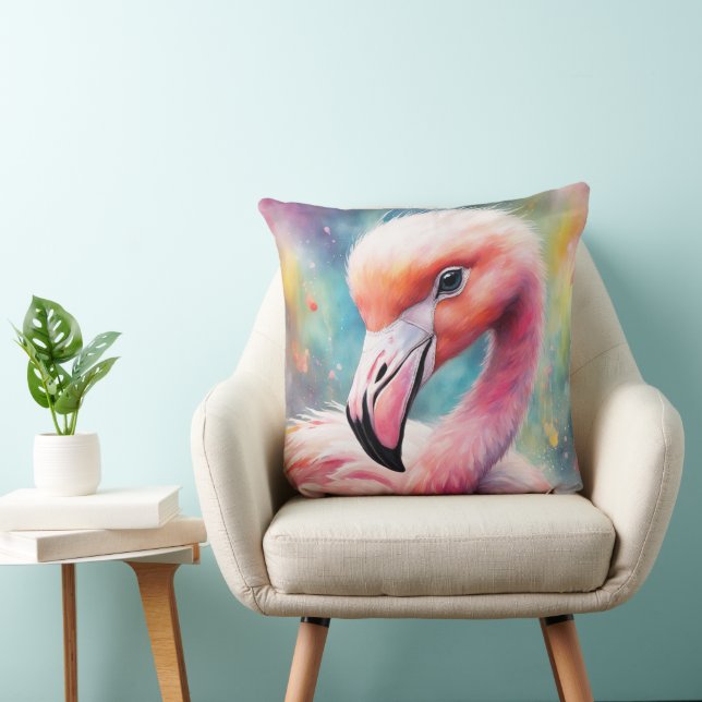Rainbow Birds Flamingo 2 Kudde (Stol)