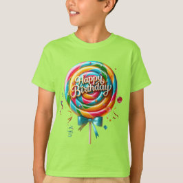 Rainbow Birthday Lollipop T Shirt