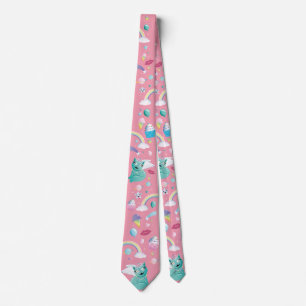 Rainbow Birthday Space Kitten Kawaii - Rosa Slips