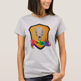 Rainbow Bita Me Badger Skull T Shirt