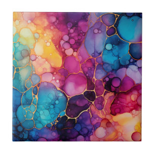 Rainbow Bläck Tile Kakelplatta