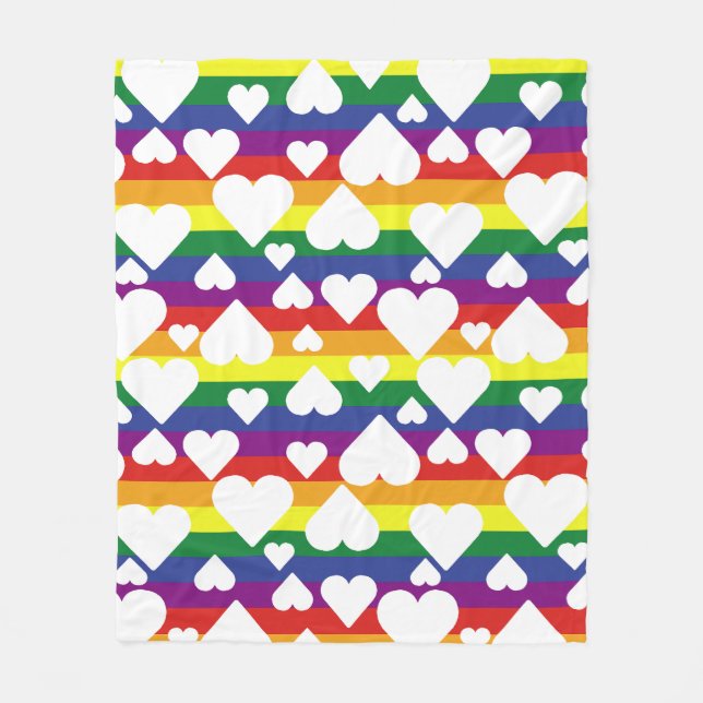 Rainbow Blanket Fleecefilt (Framsidan)