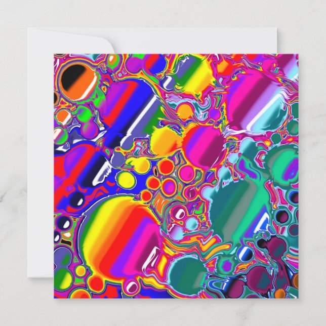 Rainbow Blast Abstrakt Art (Framsida)