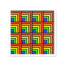 Rainbow Blocks Napkins
