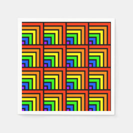 Rainbow Blocks Napkins Pappersservett